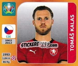 Sticker Tomáš  Kalas - UEFA Euro 2020 Tournament Edition. 678 Stickers version n. 388x - Panini