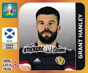 Figurina Grant Hanley - UEFA Euro 2020 Tournament Edition. 678 Stickers version - Panini