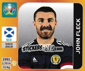 Sticker John Fleck - UEFA Euro 2020 Tournament Edition. 678 Stickers version - Panini