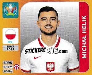 Cromo Michal Helik - UEFA Euro 2020 Tournament Edition. 678 Stickers version - Panini