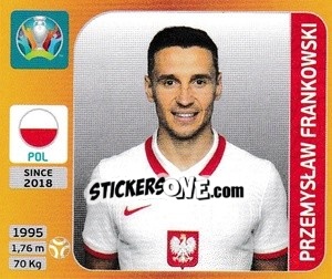 Cromo Przemyslaw Frankowski - UEFA Euro 2020 Tournament Edition. 678 Stickers version - Panini