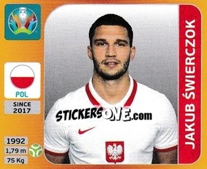 Cromo Jakub Šwierczok - UEFA Euro 2020 Tournament Edition. 678 Stickers version - Panini