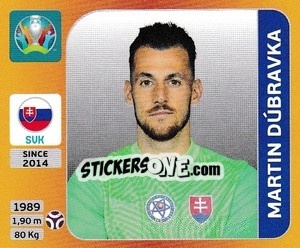 Cromo Martin Dúbravka - UEFA Euro 2020 Tournament Edition. 678 Stickers version - Panini