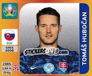 Sticker Tomáš Hubocan - UEFA Euro 2020 Tournament Edition. 678 Stickers version n. 496x - Panini