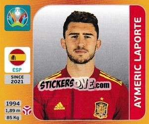 Sticker Aymeric Laporte - UEFA Euro 2020 Tournament Edition. 678 Stickers version - Panini