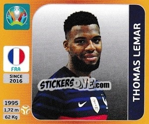 Sticker Thomas Lemar - UEFA Euro 2020 Tournament Edition. 678 Stickers version - Panini