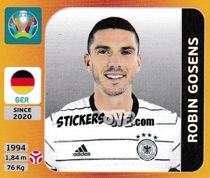 Sticker Robin Gosens - UEFA Euro 2020 Tournament Edition. 678 Stickers version n. 613x - Panini