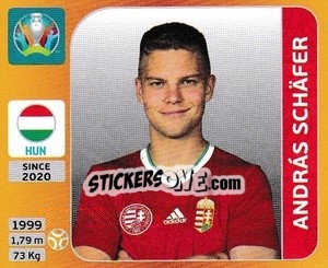 Sticker András Schäfer - UEFA Euro 2020 Tournament Edition. 678 Stickers version - Panini