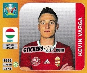 Figurina Kevin Varga - UEFA Euro 2020 Tournament Edition. 678 Stickers version - Panini