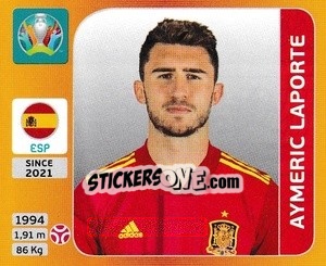 Cromo Aymeric Laporte - UEFA Euro 2020 Tournament Edition. 678 Stickers version - Panini