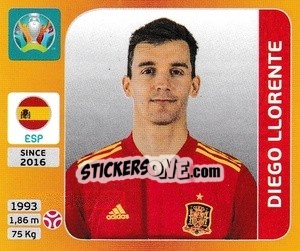 Sticker Diego Llorente - UEFA Euro 2020 Tournament Edition. 678 Stickers version - Panini