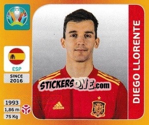Sticker Diego Llorente - UEFA Euro 2020 Tournament Edition. 678 Stickers version n. A4 - Panini