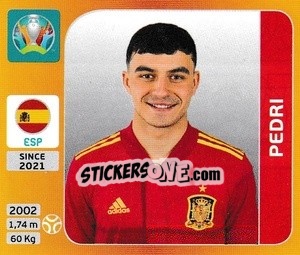 Sticker Pedri - UEFA Euro 2020 Tournament Edition. 678 Stickers version - Panini