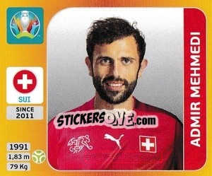 Sticker Admir Mehmedi - UEFA Euro 2020 Tournament Edition. 678 Stickers version n. 63 - Panini