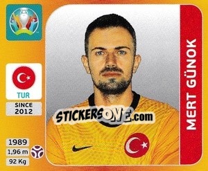 Sticker Mert Günok - UEFA Euro 2020 Tournament Edition. 678 Stickers version n. 66 - Panini