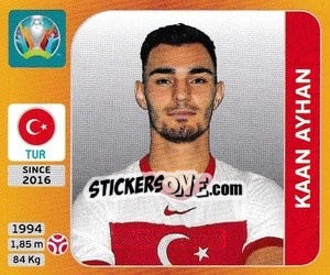 Figurina Kaan Ayhan - UEFA Euro 2020 Tournament Edition. 678 Stickers version - Panini