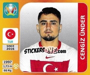 Cromo Cengiz Ünder - UEFA Euro 2020 Tournament Edition. 678 Stickers version - Panini