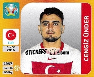 Sticker Cengiz Ünder - UEFA Euro 2020 Tournament Edition. 678 Stickers version n. 79 - Panini