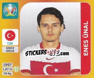 Figurina Enes Ünal - UEFA Euro 2020 Tournament Edition. 678 Stickers version - Panini