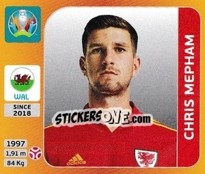 Sticker Chris Mepham - UEFA Euro 2020 Tournament Edition. 678 Stickers version - Panini