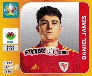 Sticker Daniel James - UEFA Euro 2020 Tournament Edition. 678 Stickers version - Panini