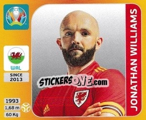 Cromo Jonathan Williams - UEFA Euro 2020 Tournament Edition. 678 Stickers version - Panini