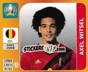 Sticker Axel Witsel - UEFA Euro 2020 Tournament Edition. 678 Stickers version n. 136 - Panini