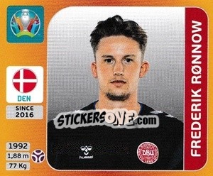 Sticker Frederik Rønnow - UEFA Euro 2020 Tournament Edition. 678 Stickers version - Panini