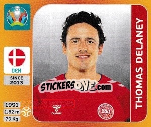 Figurina Thomas Delaney - UEFA Euro 2020 Tournament Edition. 678 Stickers version - Panini
