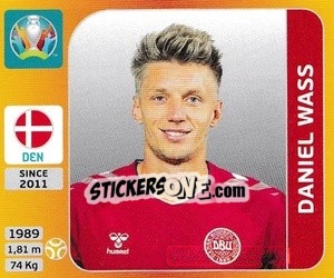 Sticker Daniel Wass - UEFA Euro 2020 Tournament Edition. 678 Stickers version - Panini