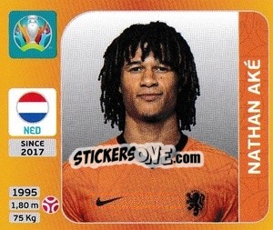 Cromo Nathan Ake - UEFA Euro 2020 Tournament Edition. 678 Stickers version - Panini