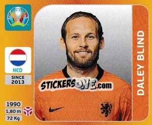 Sticker Daley Blind - UEFA Euro 2020 Tournament Edition. 678 Stickers version n. 272 - Panini