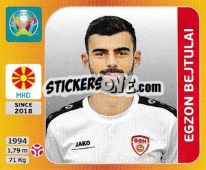 Figurina Egzon Bejtulai - UEFA Euro 2020 Tournament Edition. 678 Stickers version - Panini