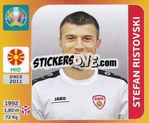 Sticker Stefan Ristovski - UEFA Euro 2020 Tournament Edition. 678 Stickers version - Panini
