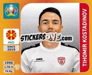 Sticker Tihomir Kostadinov - UEFA Euro 2020 Tournament Edition. 678 Stickers version n. 302 - Panini