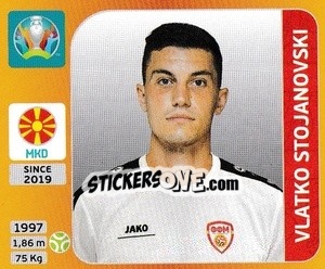 Figurina Vlatko Stojanovski - UEFA Euro 2020 Tournament Edition. 678 Stickers version - Panini