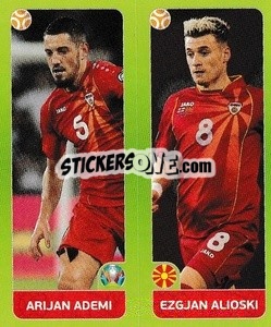 Sticker Arijan Ademi / Ezgjan Alioski - UEFA Euro 2020 Tournament Edition. 678 Stickers version n. 312 - Panini
