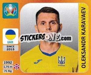 Sticker Oleksandr Karavaev - UEFA Euro 2020 Tournament Edition. 678 Stickers version n. 325 - Panini