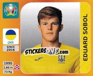 Sticker Eduard Sobol - UEFA Euro 2020 Tournament Edition. 678 Stickers version - Panini