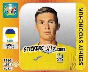 Sticker Serhiy Sydorchuk - UEFA Euro 2020 Tournament Edition. 678 Stickers version - Panini