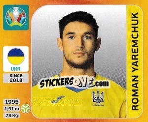 Sticker Roman Yaremchuk - UEFA Euro 2020 Tournament Edition. 678 Stickers version n. 341 - Panini