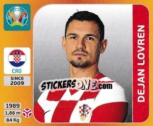 Figurina Dejan Lovren - UEFA Euro 2020 Tournament Edition. 678 Stickers version - Panini