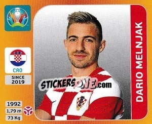 Sticker Dario Melnjak - UEFA Euro 2020 Tournament Edition. 678 Stickers version n. 353 - Panini