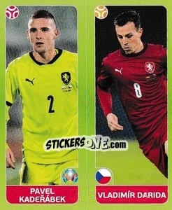 Sticker Pavel Kadeřábek / Vladimír Darida - UEFA Euro 2020 Tournament Edition. 678 Stickers version - Panini