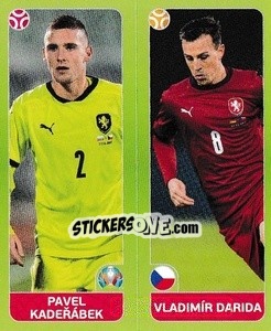 Sticker Pavel Kadeřábek / Vladimír Darida - UEFA Euro 2020 Tournament Edition. 678 Stickers version n. 376 - Panini