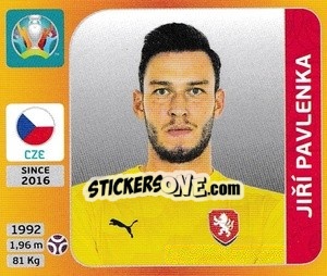 Sticker Jiří Pavlenka - UEFA Euro 2020 Tournament Edition. 678 Stickers version - Panini