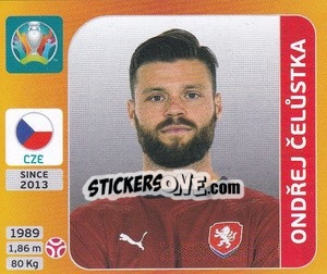Sticker Ondřej Celůstka - UEFA Euro 2020 Tournament Edition. 678 Stickers version - Panini
