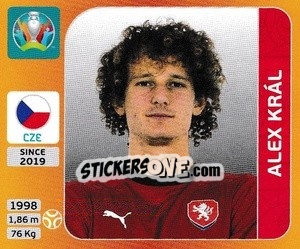 Sticker Alex Král - UEFA Euro 2020 Tournament Edition. 678 Stickers version - Panini