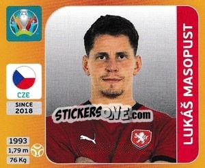 Cromo Lukáš Masopust - UEFA Euro 2020 Tournament Edition. 678 Stickers version - Panini