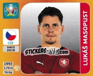Sticker Lukáš Masopust - UEFA Euro 2020 Tournament Edition. 678 Stickers version n. 394 - Panini